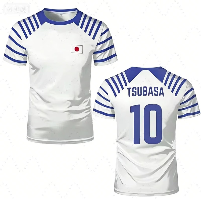 Japan Summer Clothing Women - Новая футболка унисекс «Капитан Цубаса» 2026