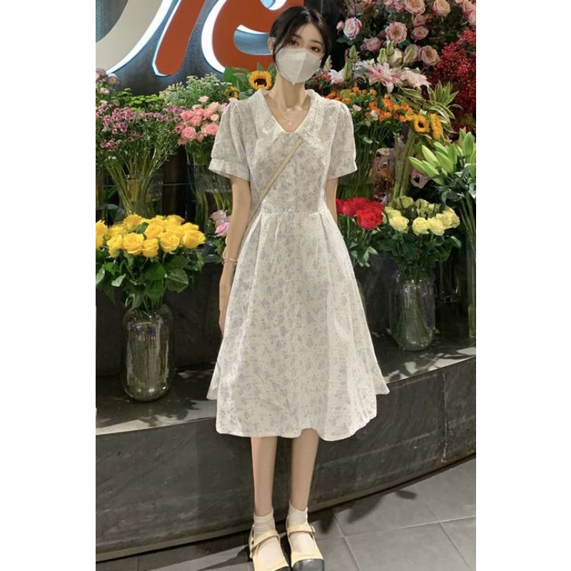 Sundress Midi Floral - Женское летнее платье миди с цветочным