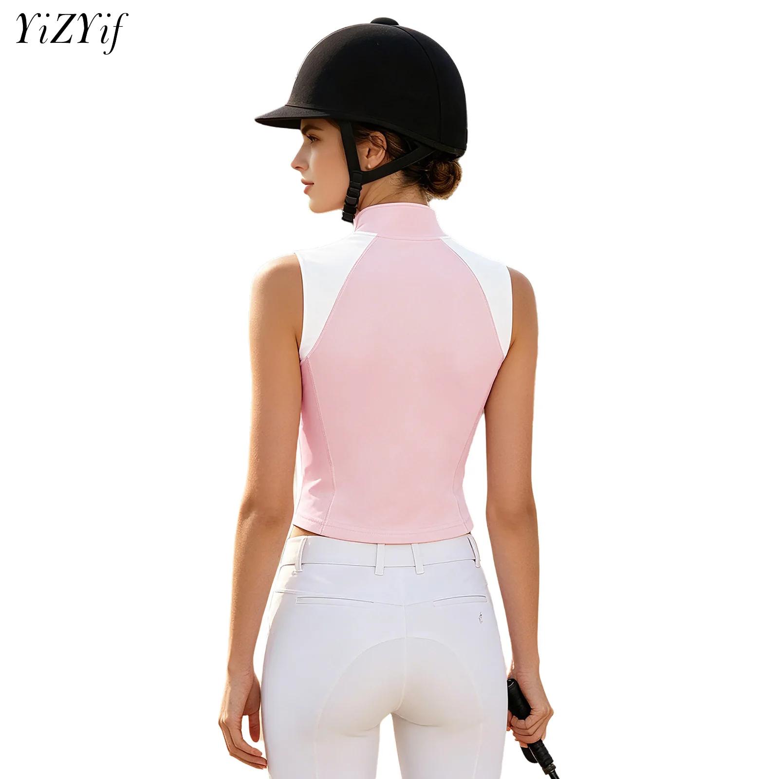 Summer Equestrian Clothing - Женская рубашка-жилет для верховой езды, одежда