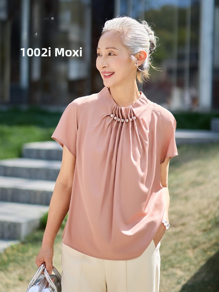 Summer Clothing Women Over 50 - Модная тонкая футболка с коротким рукавом