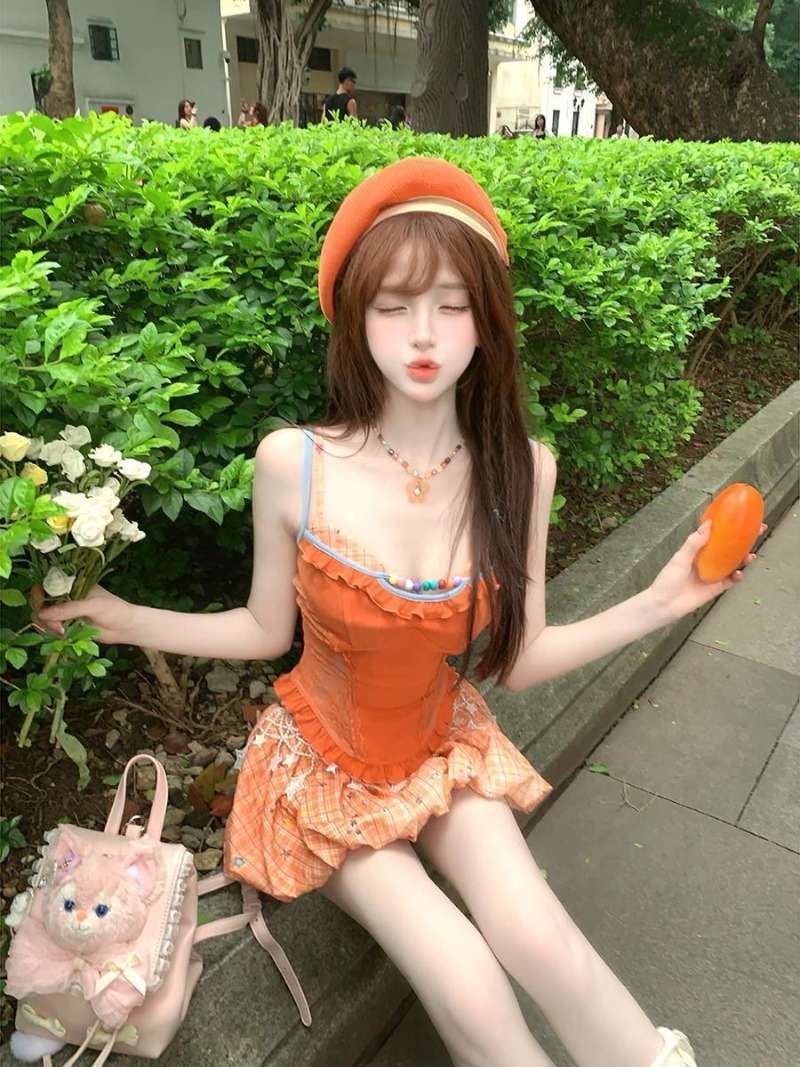 Новинка лета: оранжевый компле – обзор и цена Summer Kids Clothing