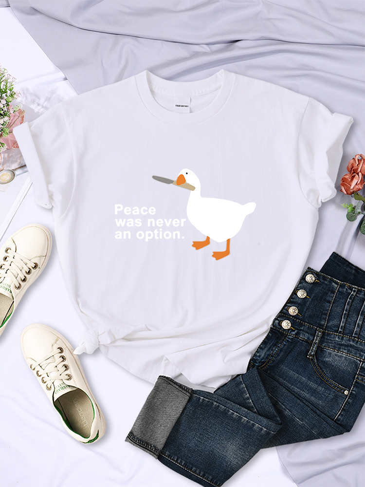 Футболка с принтом Peace Was N – обзор и цена Summer Clothing Options