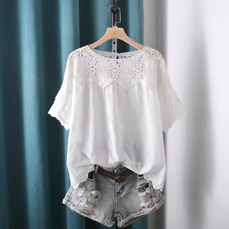 Рубашки и блузки с вышивкой и  – обзор и цена Japan Summer Clothing Women