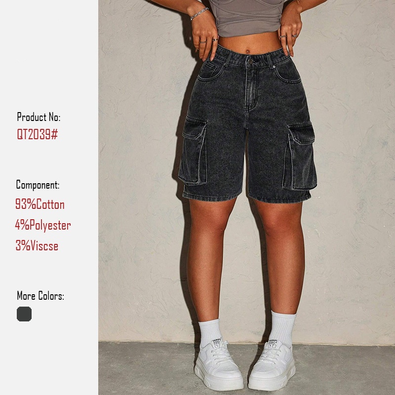 Женские ретро-джинсовые шорты  – обзор и цена Summer Clothing Vintage