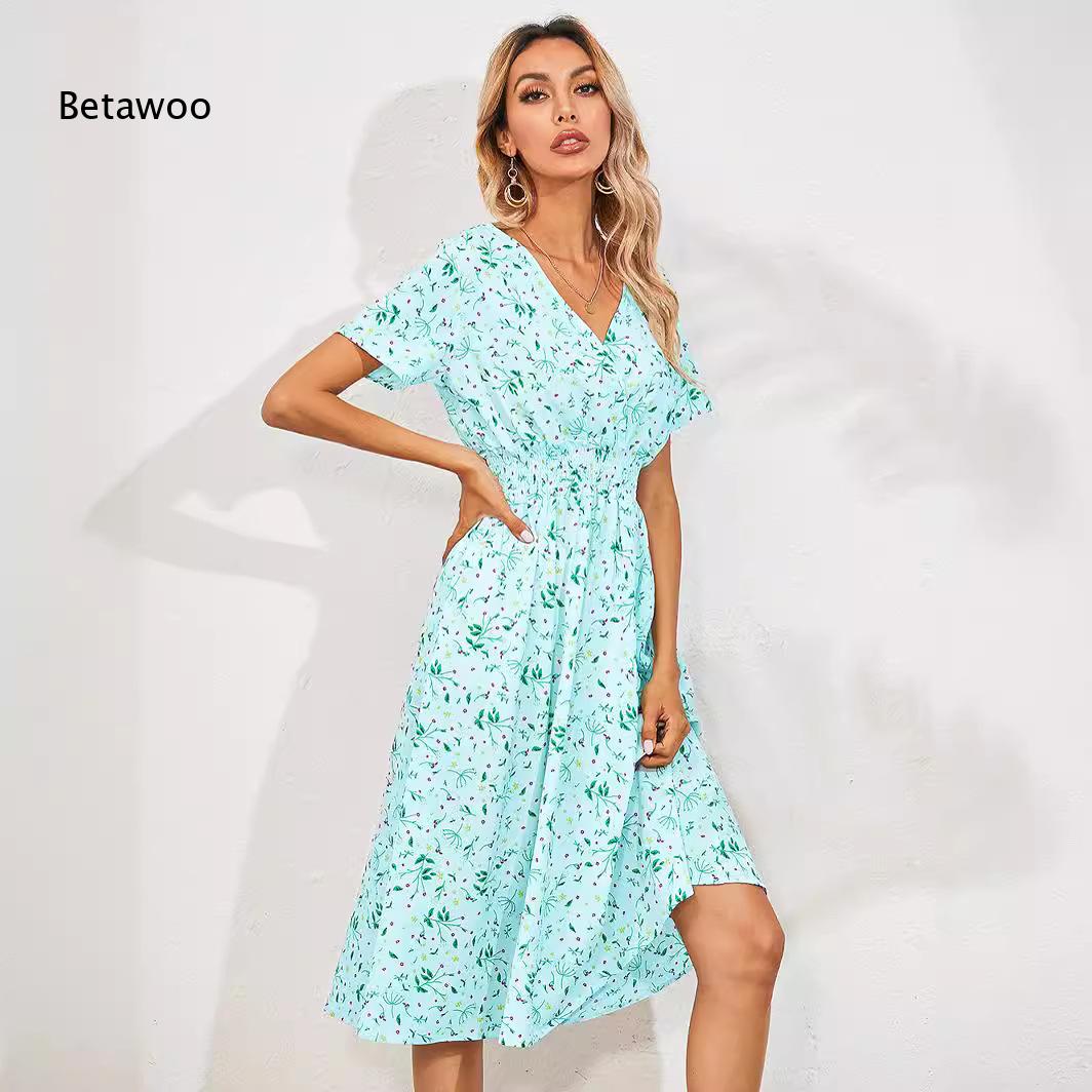 Женское летнее платье миди с ц – обзор и цена Sundress Midi Floral