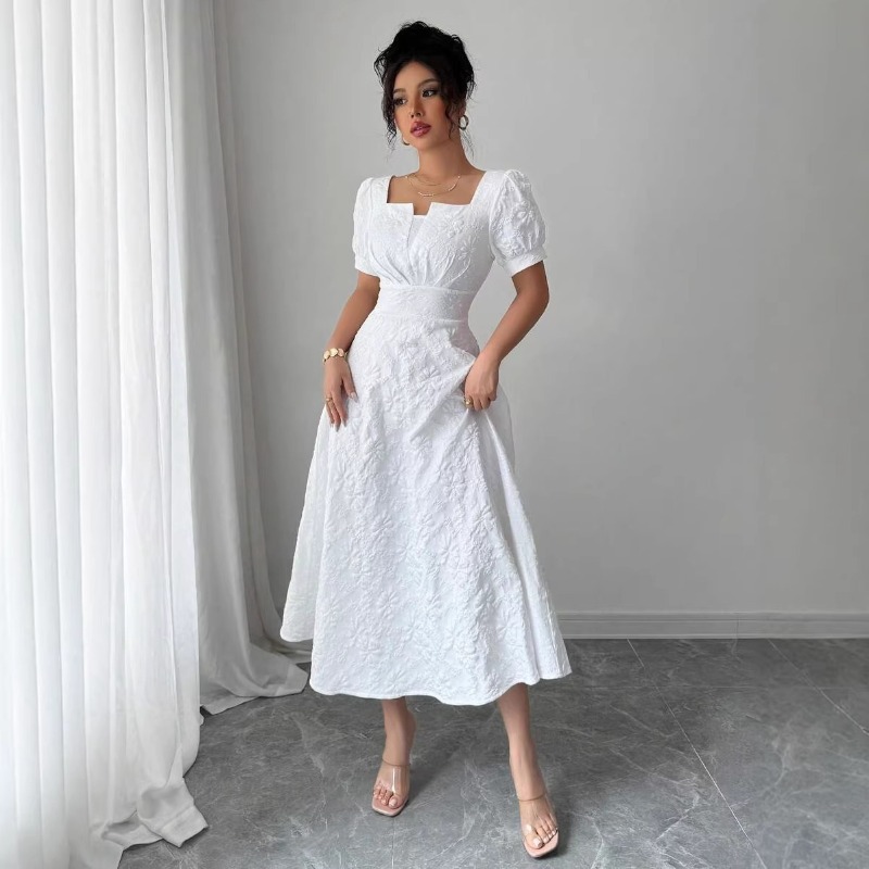 Женское белое платье миди с ти – обзор и цена Sundress Midi Floral