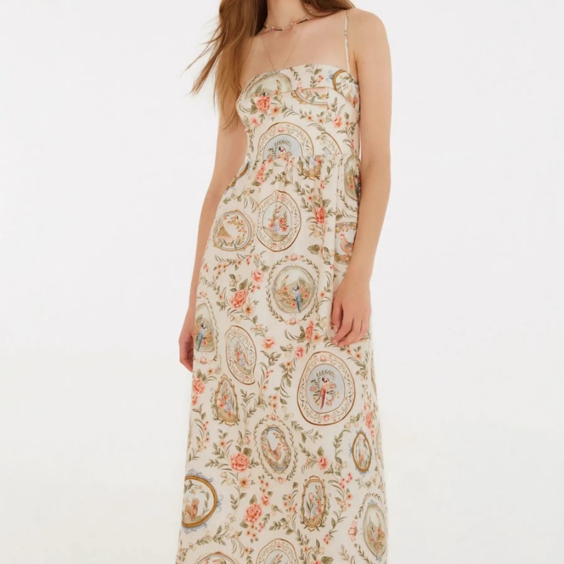 Женское винтажное платье миди  – обзор и цена Sundress Midi Floral