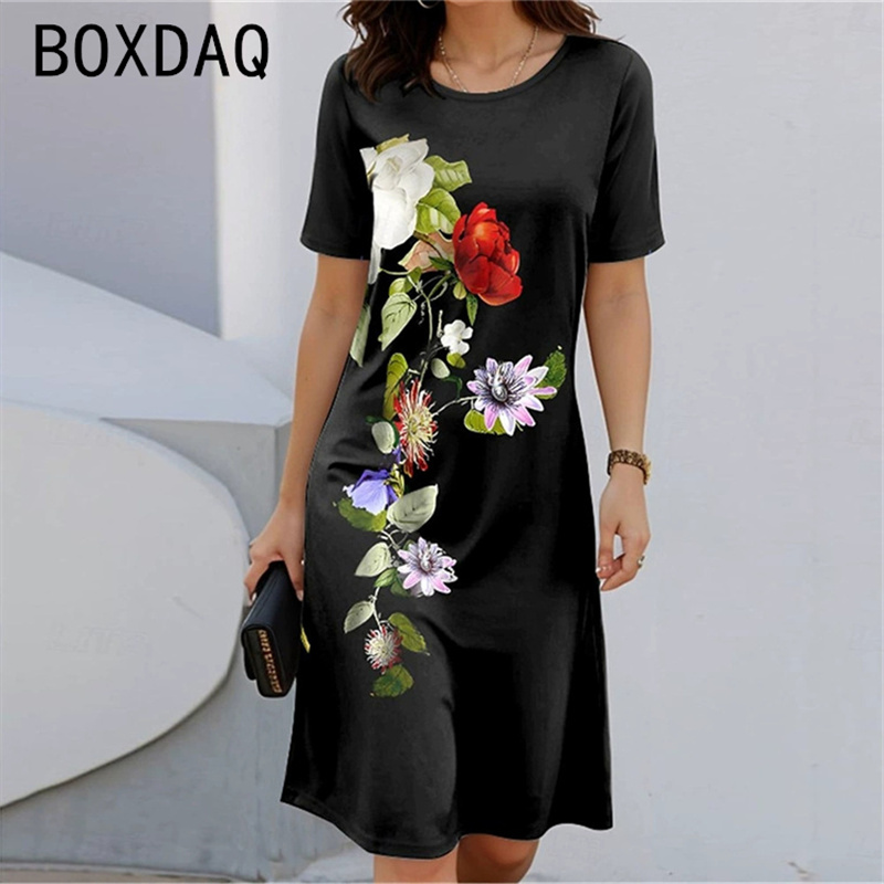 Платье трапециевидной формы с  – обзор и цена Sundress Midi Floral