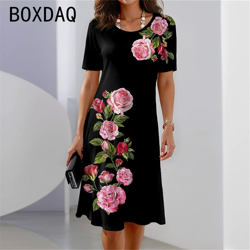 Платье трапециевидной формы с  – обзор и цена Sundress Midi Floral