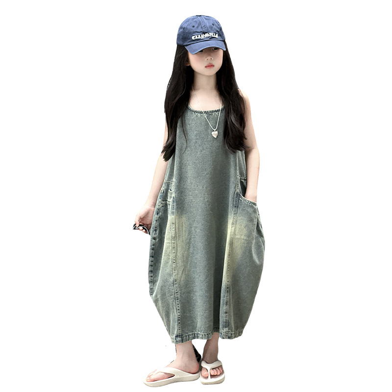 Винтажное синее детское джинсо – обзор и цена Summer Clothing Vintage